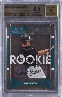 2008 Playoff Contenders #109 Mike Stanton Signed Rookie Card (#/149) - BGS GEM MINT 9.5/BGS 10
